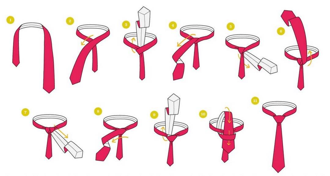 Thắt cà vạt kiểu truyền thống trông đơn giản mà nổi bật